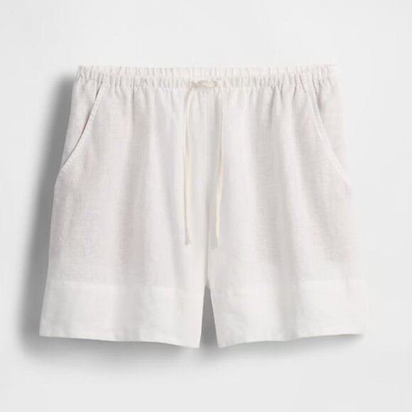 Linen-Blend Pull-On Shorts - Picture 2 of 3